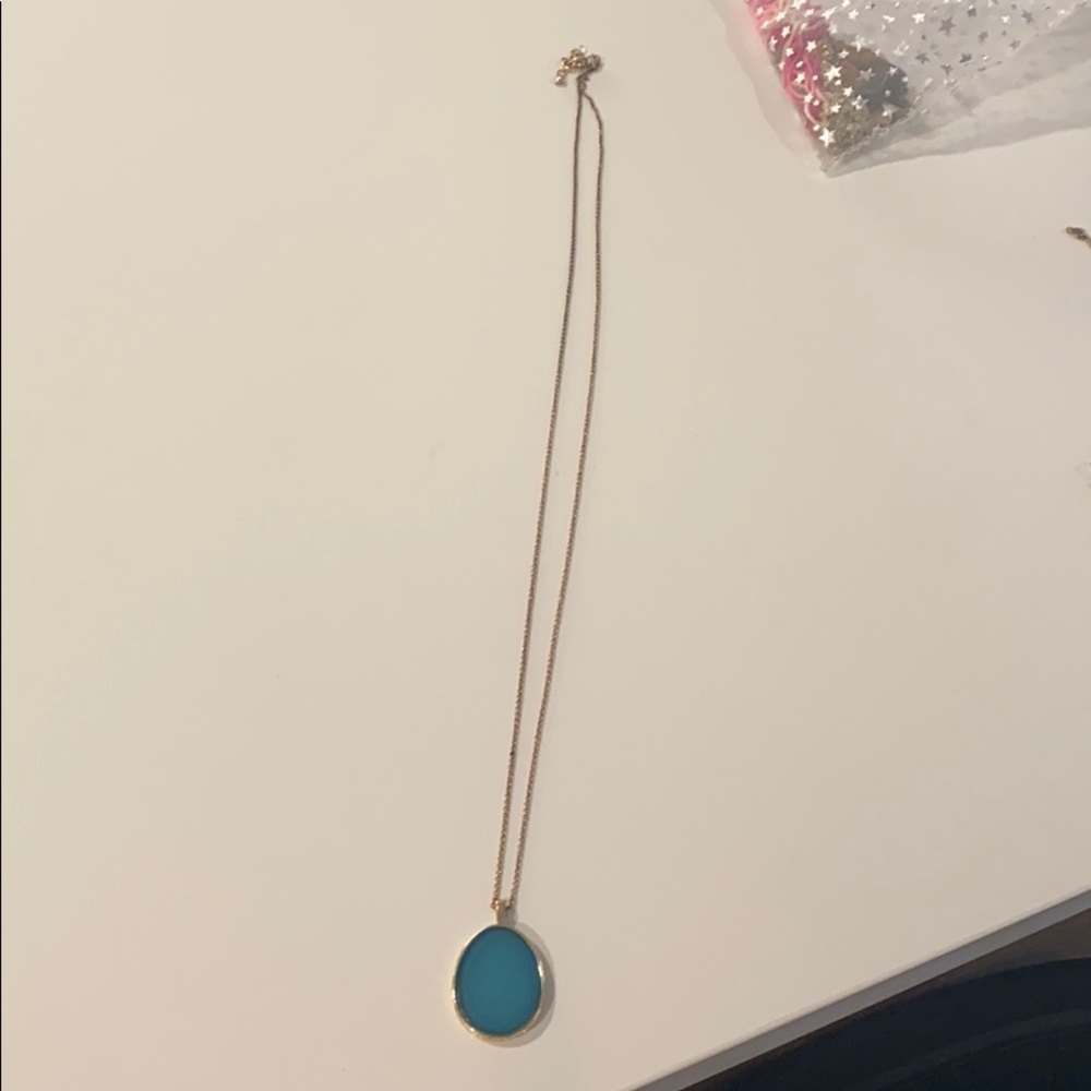 Gold long necklace